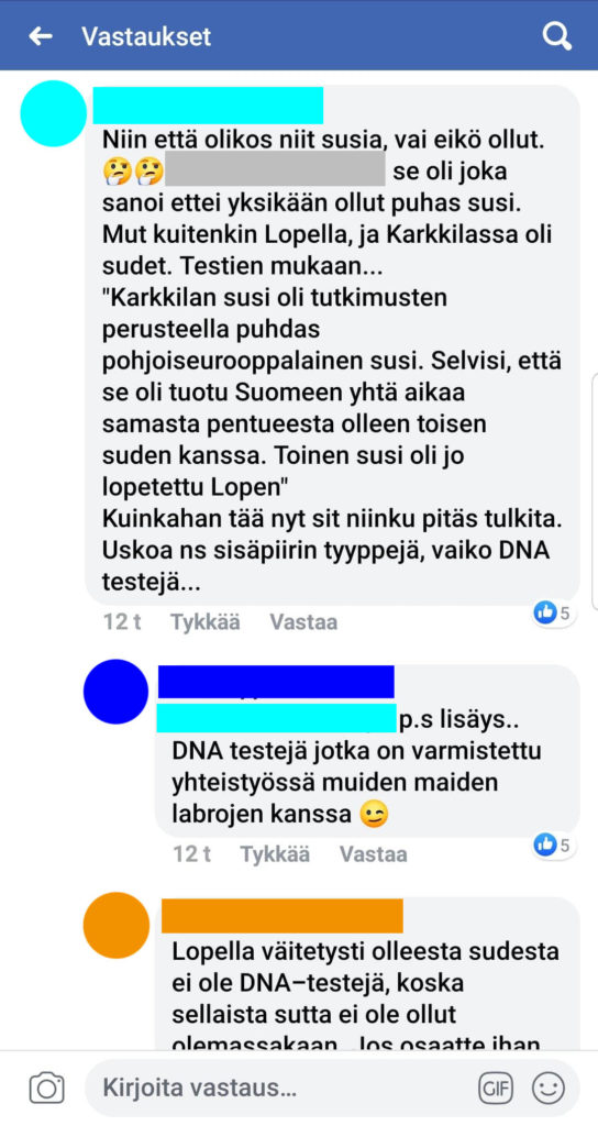 Facebook-keskustelua