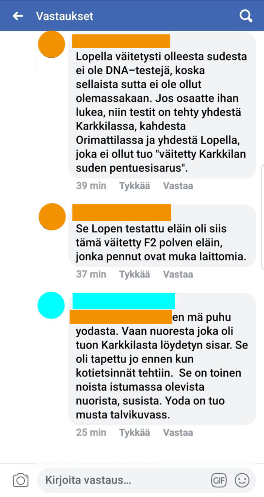 Facebook-keskustelua