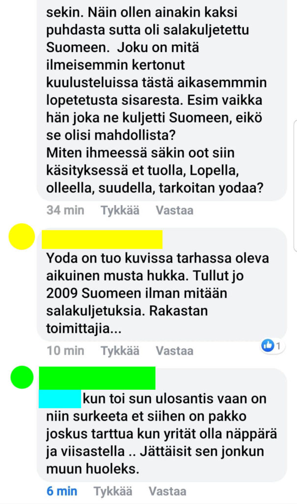 Facebook-keskustelua